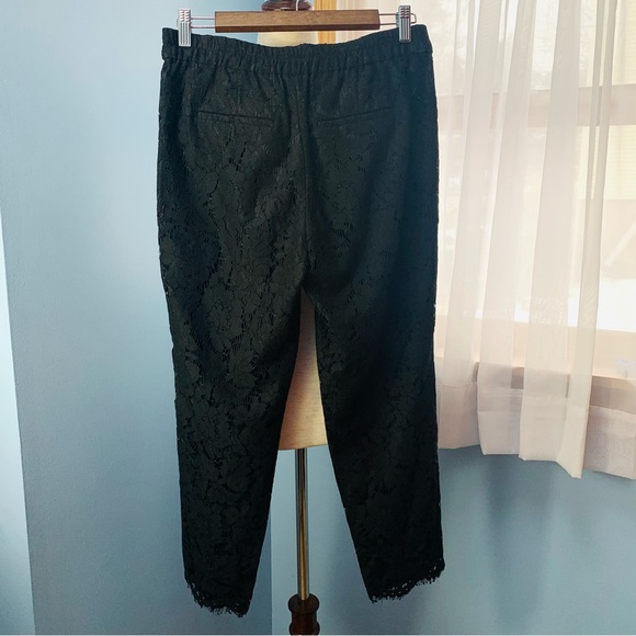 J. Crew Black Floral Lace Pants - Picture 5 of 6